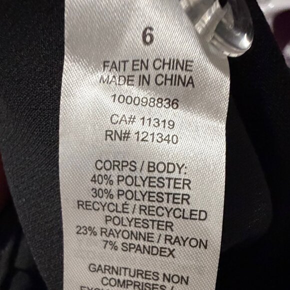 Dynamite Slim Double Weave Pants Women’s Size 6 Jet Black Stretch Dress Work NWT - Picture 9 of 9